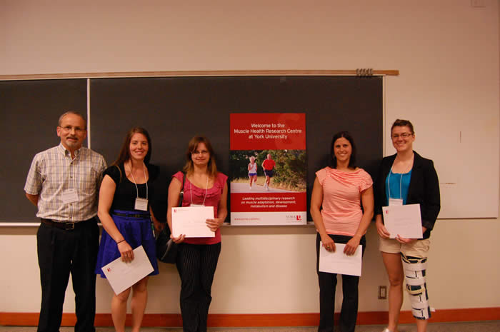 A group photo of MHAD3 Poster Award winners
